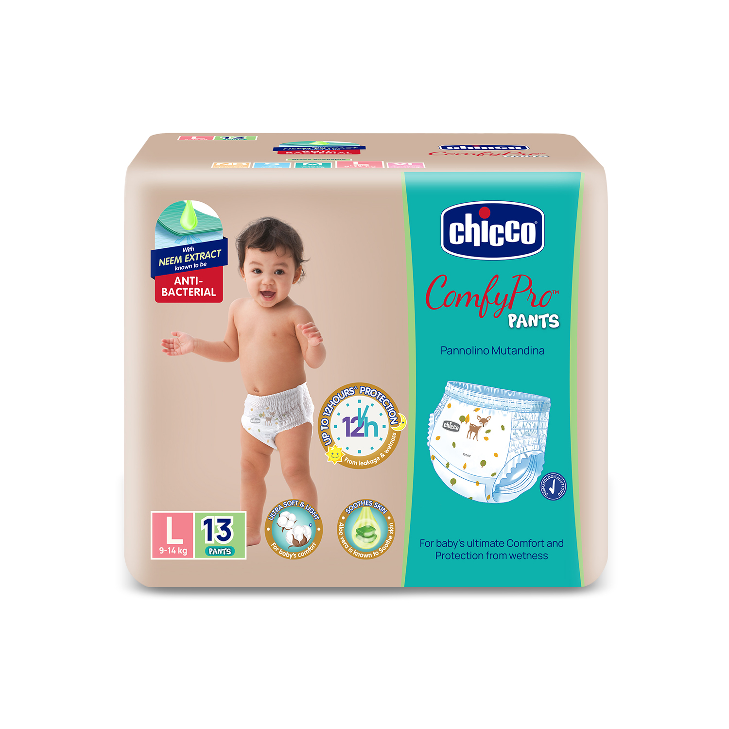 Chicco Comfypro Pants Large 44 Pc-13Piece